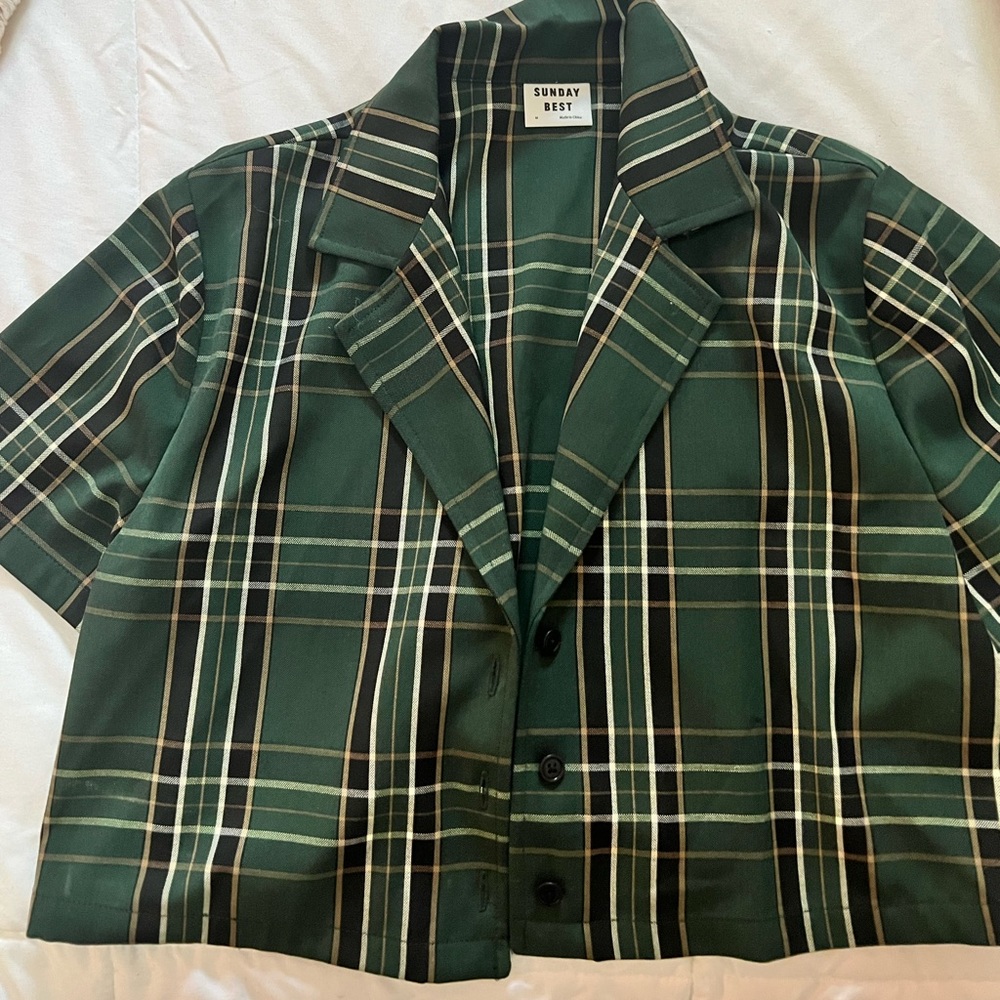 Sunday Best cropped button up